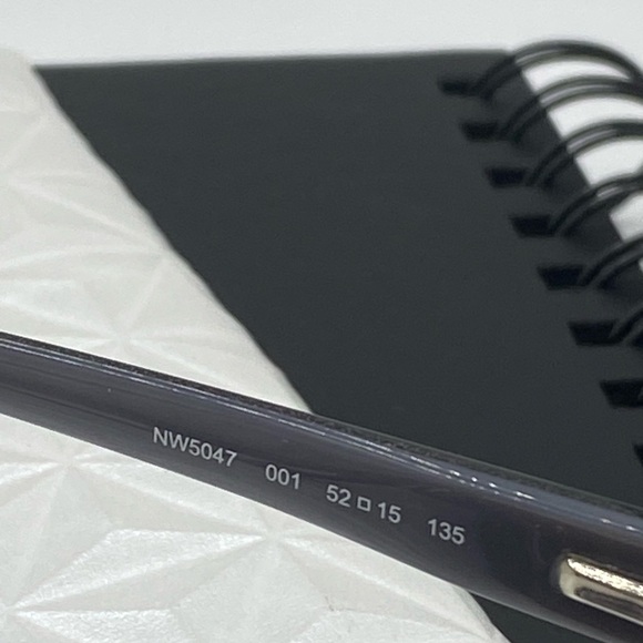 Nine West NW5047 Black Rectangle Eyeglass Frame 52-15-135 - Picture 7 of 16